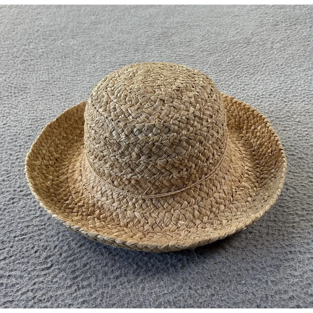 ORVIS Straw Hat Womens Fedora Bucket‎ Brim Fishing Beach Hiking Sun Protection